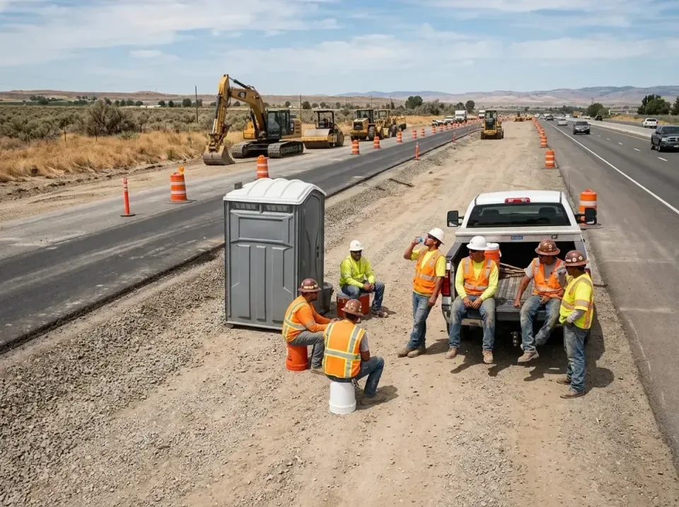 highway-road-construction-crew-007 — frequently asked questions, Porta Potty and Restroom Rentals in Columbia, CA